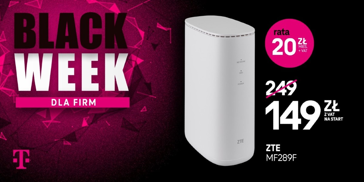 Router ZTE MF289F w promocji na Black Week od T-Mobile