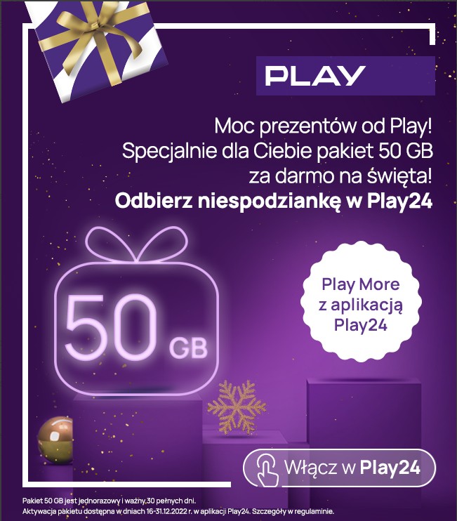Jeśli masz aplikację Play24, sprawdź w zakładce "Dla Ciebie", czy czeka na Ciebie prezent