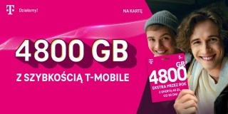 Aż 4800 GB ekstra przez rok w T-Mobile!