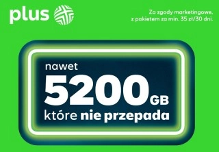 W Plusie można dostać nawet 5200 dodatkowych gigabajtów!